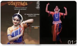 Fig 5: Odissi Dance performance by Barsha MohiniDas in Udayaraag Dance Series