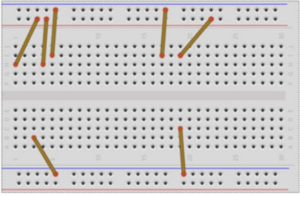 Figure 3: (a) Set of staples usedas wires.