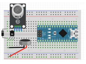 Figure 3: (d) Major components,including Arduino microcontroller.